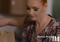 Last night free sex video features petite MILF Marie Mccray giving hardcore blowjob