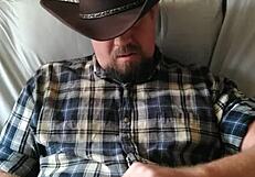 Horny cowboy – gay handjob and cock play