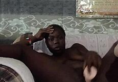 Ebony's Creampie Cumslut: Blacked out by a dildo