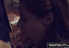 Teenfinity: Finally, Stockings and Garters Sex - Cute Cutie Dawson Gets Creampied on Desk