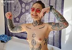 Sex in the anus with Nina Heels and Sabien Demanonia in the interview