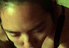 Asian Wife's Blowjob Ends with Cum in Mouth!