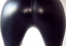 my dominatrix in tight leggings makes me worship her juicy ass every night