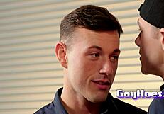 Gay mechanics decide to rotate and Malik steps up to fuck his partner