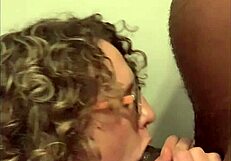 My first time deepthroating a big dick