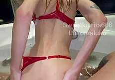 SweetKiarita666 gets her ass play banged into close up