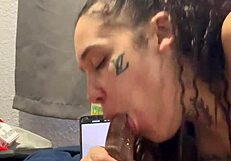 A blonde German woman offers deep throat and handjob in Los Angeles