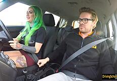 Jiggly amateur Phoenix Madina gives a very hard blowjob to her teacher