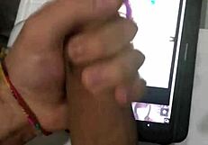 Lovely Teen’s Tits To Get a Cumshot on Handjob