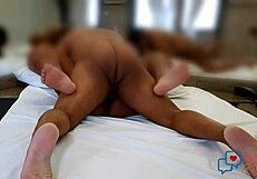 Big tit black chick gets a no hair blowjob from an amateur