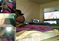 Big tit amateur Ebony is fucakd by a big cock