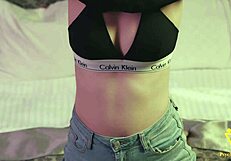 This psychoporn video, a deepthroat and creampie for a hairy amateur