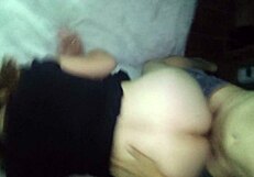 Two novices having unprotected sex in the doggy style position