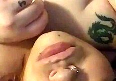 Eating cum Ariesbbw swallows in an amateur video