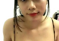 Busty lady decided to show off the assets on the Bigo Live