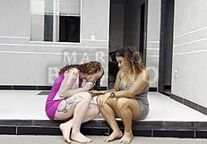 Black cock lesbian big group fucking in hardcore video