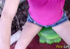 Slutty teenage girl full HD movie first time assembled with her boyfriend outdoors