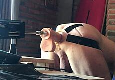 A gay sissy and his spurting erection: masturbation
