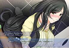 Erotic animation video game with scenes of fellating man and cowamination with a hole in the wall