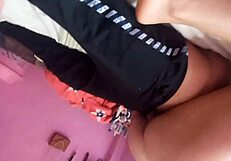 23 year old amateur’s phone sex with her boyfriend cut short when she gets a call from her jealous husband