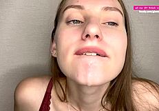 Dirty talking harlot has a nasty ruttin’ and spittin’ video fetish clip