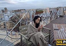 Teen Leyla gets caught smoking and f*cked by her stepbrother