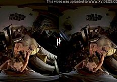 Watch this super hot VR porn in a dark room video