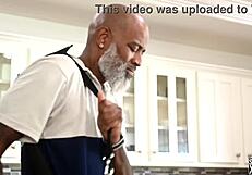 A black MILF performs blowjob and sex in a roleplay sexually explicit video