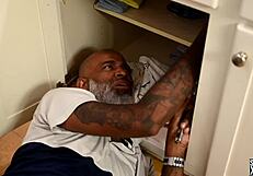 A black MILF performs blowjob and sex in a roleplay sexually explicit video