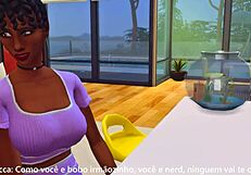 The Sims 4: A compromising position with a co-worker and his or her friends
