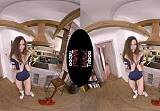 Extreme POV with a provocative housewife