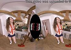 Extreme POV with a provocative housewife