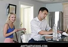 In this clip, stepsisters have sex with stepbrother in exchange for answers on tests