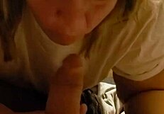 Ripped clothes after hot sex and sperm in pussy