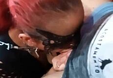 In part 1, a woman gets on her knees in front of a penis, a submissive woman performs oral sex, and ejaculates onto the penis.'