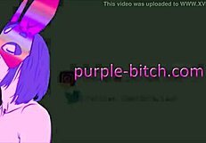 Rapper Yells as Purple Bitch Takes Anal in Jinx Cosplay During Wild Session