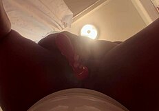 Black adult movie honey releases a wet bath bust during the use of the products