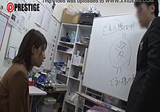Japanese amateur with beautiful large breasts plays with sex toy for her needs