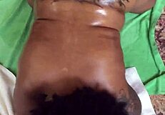 Shaking booty: smoky skin… naked and hot oiled up ebony beauty; from Hazelnutxxx