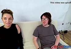 First time blowjob for British newbie with a guy named Leeds in reality