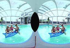 Eurobigtit blondie quartet of four free_sex_videos featuring big_tits and pool party sex