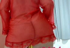 This pleasant red head Brazilian beauty is ready to show you more of her assets