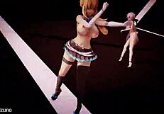 Cute girls’ music video of 2D animation dancing to the Luv-a-lator song
