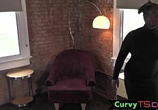 JK Porn movies Big breasted TS performs her big butthole self shooting