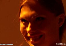 See russian girl tied up and DP bdsm sex
