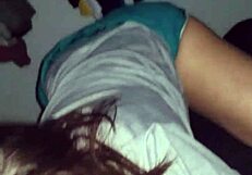 Big titted brunette with brown eyes gives poor deep throat to a old man bastard with big dick