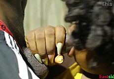 Heavy black girl has her twat teased before intercourse