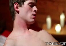 Young and sexy twinks are rightly enjoying the hardcore anal screwing session with each other’s sexy holes between the smooth Muscled thighs of twinks Jayden Ellis and Kain Lanning