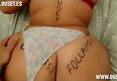 A curvy girl WITH ROUND BUTTOCKS has sex in a DOG-STYLE position