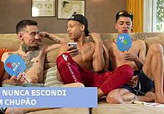 Olivera and Fabriccio having hot wild gay interracial sex with a guy